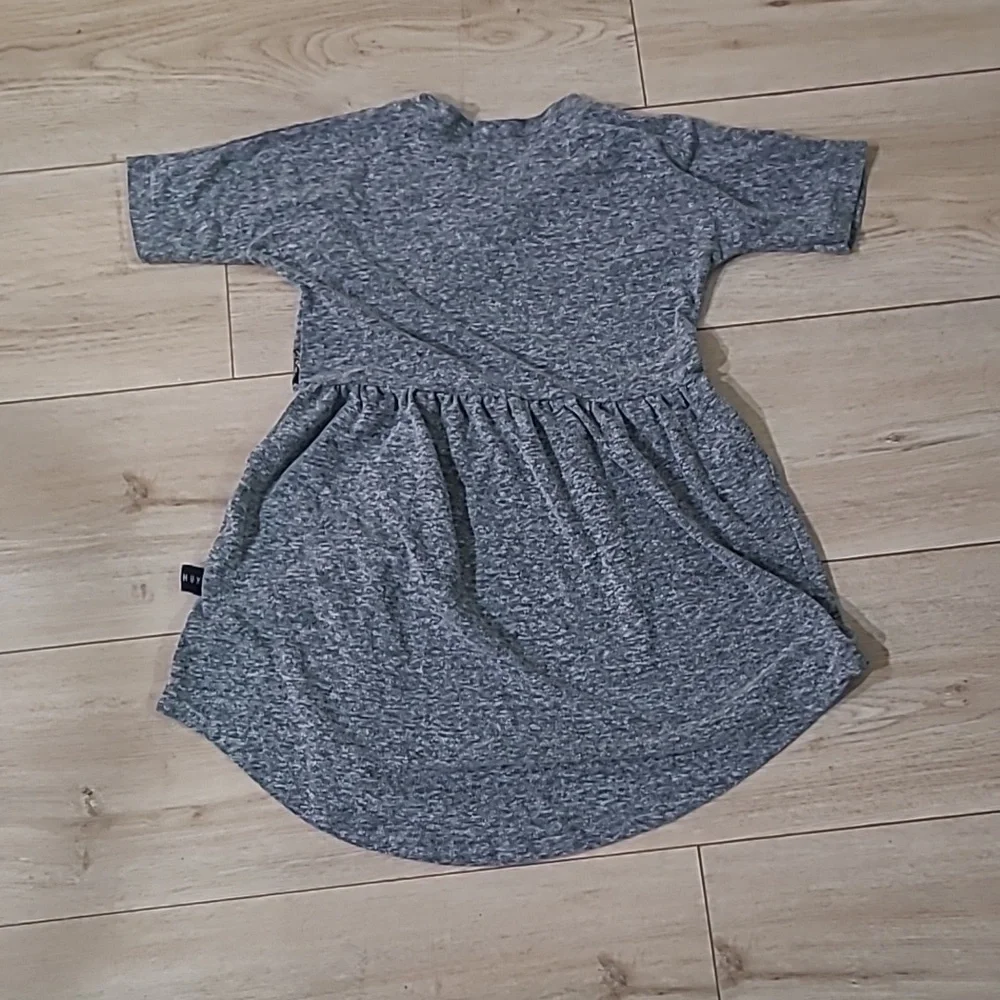 Huxbaby Gray and Gold Kids Dress Size 4